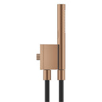 Grohe Rainshower Aqua Stick Ankastre Bağlantılı Manyetik El Duşu Seti, 2 Akışlı, Fırçalı Bakır (Siyah Duş Hortumu) - Ürün Görseli