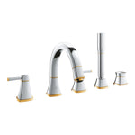 Grohe Grandera 5 Delikli Küvet Bataryası, Krom-Altın - Ürün Görseli