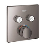 Grohe Grohtherm SmartControl Akış Kontrollü Ankastre Termostatik Banyo Bataryası (2 Yollu, Sıva Üstü Grubu), Sert Grafit - Ürün Görseli
