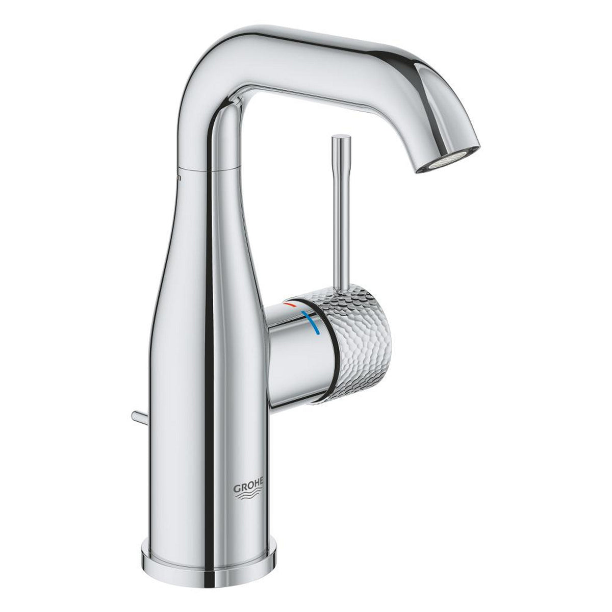 Grohe Essence New Lavabo Bataryası, Sifon Kumandalı, İşlenmiş Krom - Ürün Görseli