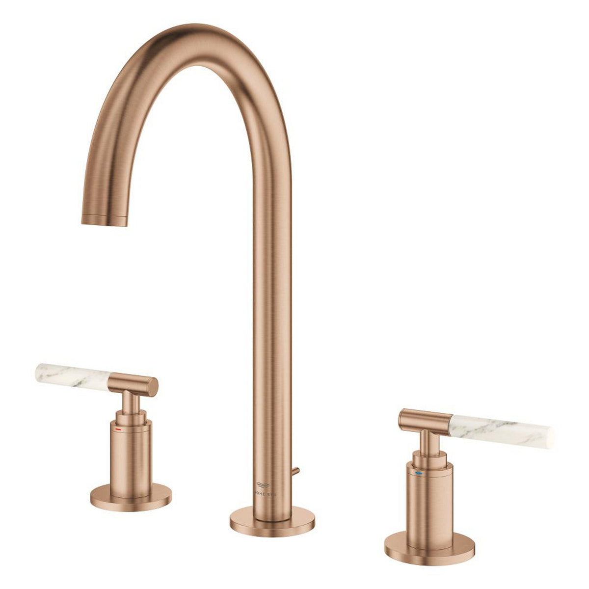 Grohe Atrio Private Collection 3 Delikli Ankastre Sifon Kumandalı Lavabo Bataryası (L-Boy), Fırçalı Bakır - Ürün Görseli