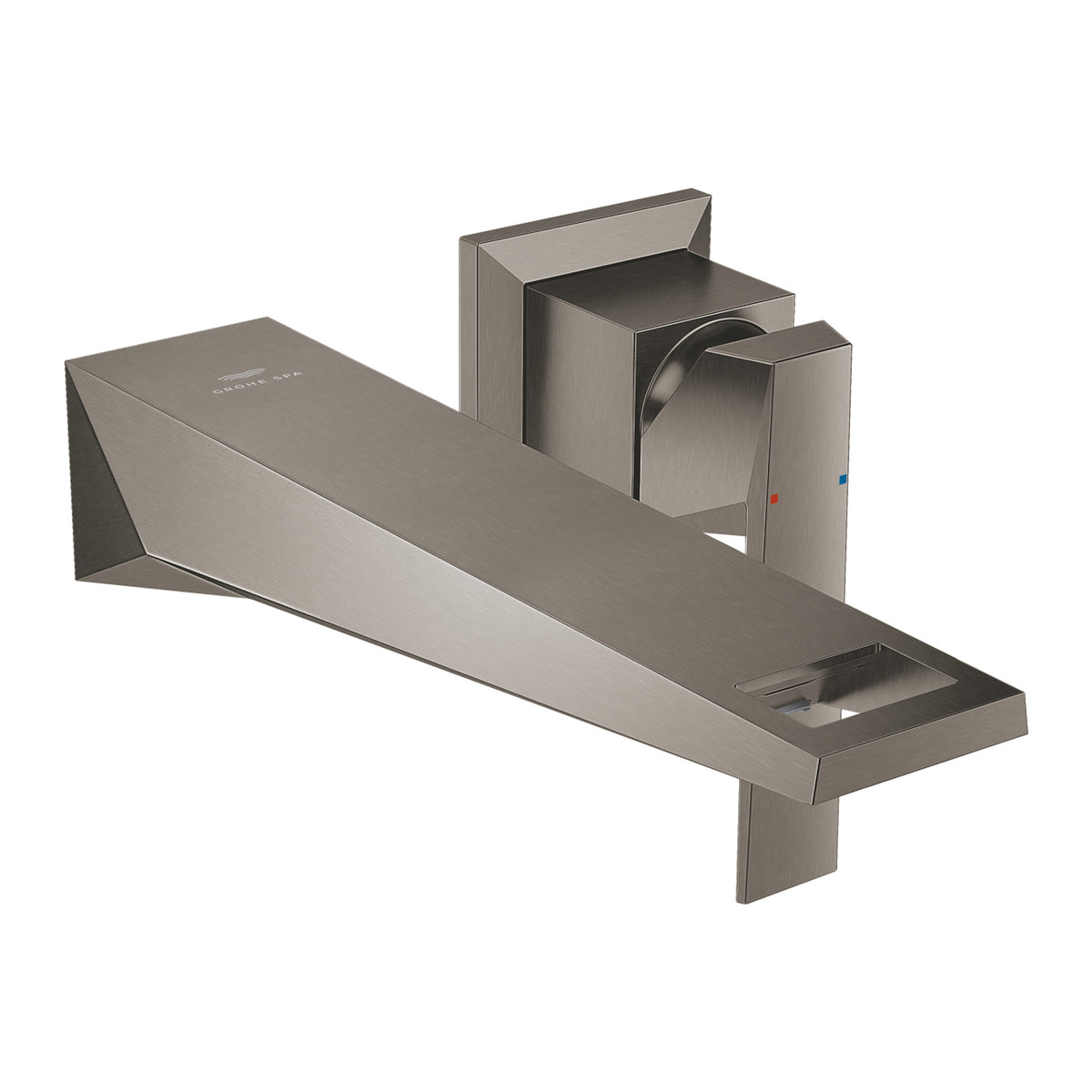 Grohe Allure Brilliant Duvardan Ankastre (L-Boy) Lavabo Bataryası (Sıva Üstü Grubu), Fırçalı Sert Grafit - Ürün Görseli