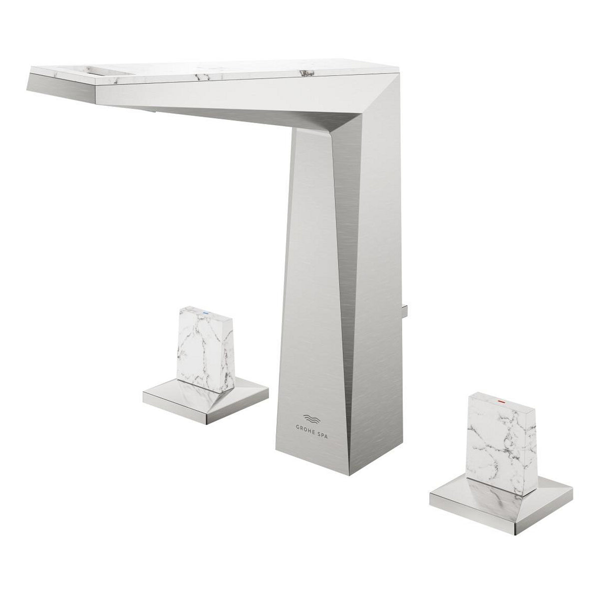 Grohe Allure Brilliant Private Collection L-Boy, 3 Delikli Lavabodan Ankastre Lavabo Bataryası, Sifon Kumandalı, Paslanmaz Çelik - Ürün Görseli