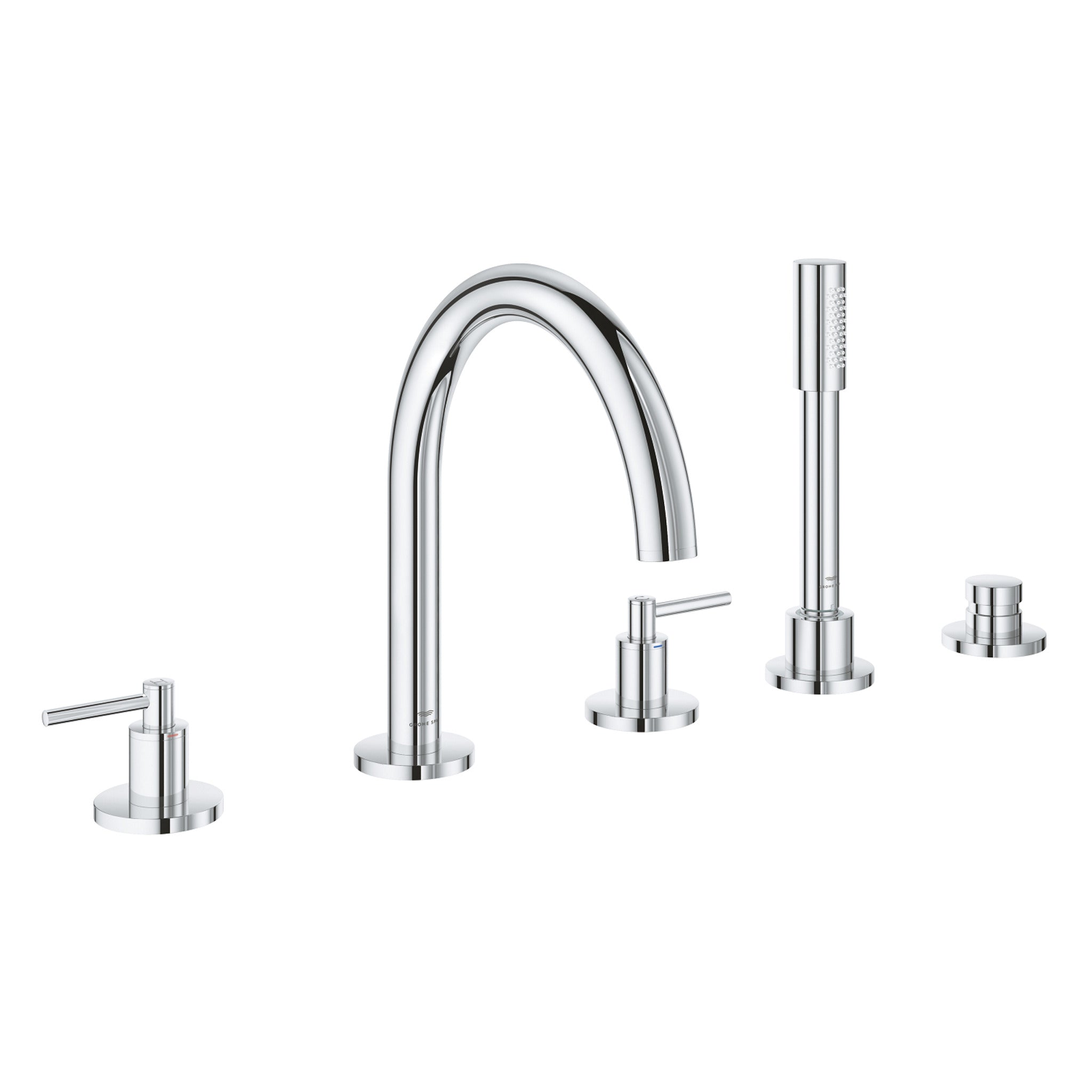 Grohe Atrio 5 Delikli Ankastre Küvet Bataryası (Sıva Üstü Grubu) - Ürün Görseli