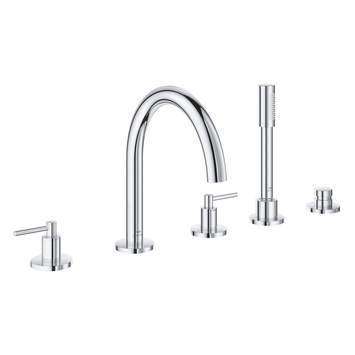 Grohe Atrio 5 Delikli Ankastre Küvet Bataryası (Sıva Üstü Grubu) - Ürün Görseli