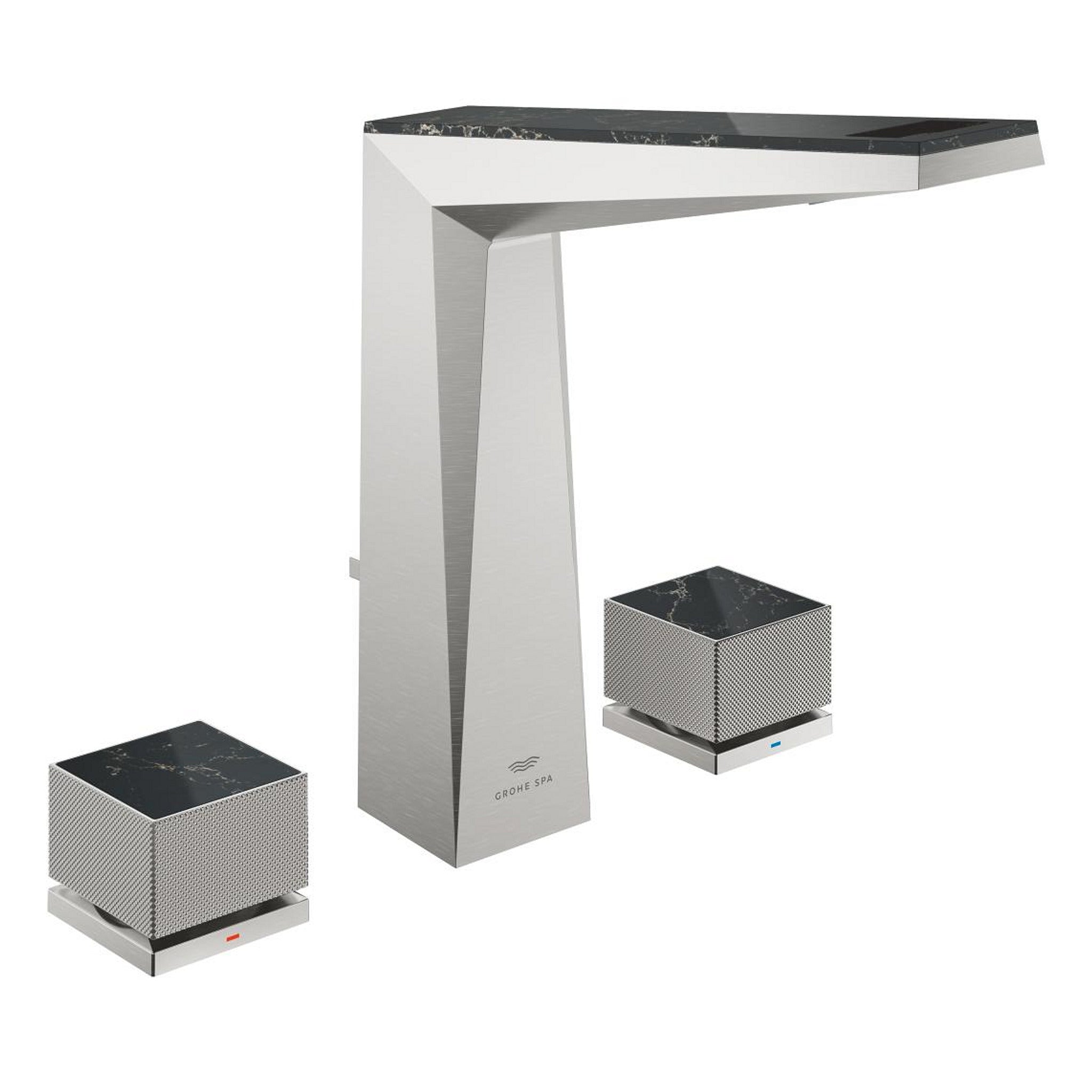 Grohe Allure Brilliant Private Collection L-Boy, 3 Delikli Lavabodan Ankastre Lavabo Bataryası, Sifon Kumandalı, Paslanmaz Çelik - Ürün Görseli