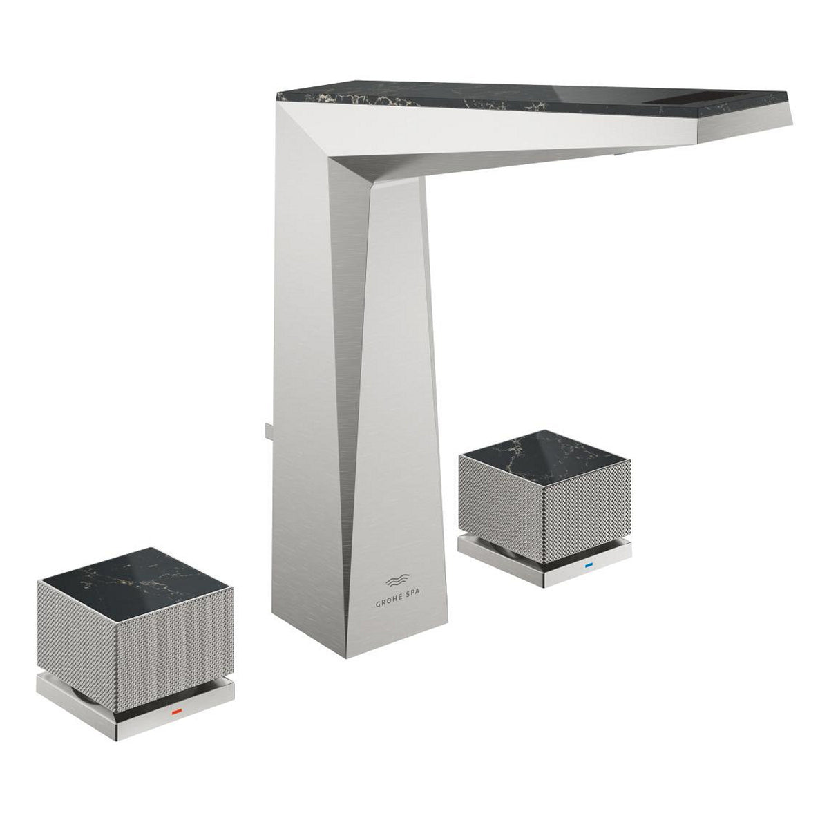 Grohe Allure Brilliant Private Collection L-Boy, 3 Delikli Lavabodan Ankastre Lavabo Bataryası, Sifon Kumandalı, Paslanmaz Çelik - Ürün Görseli
