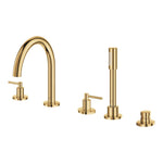 Grohe Atrio 5 Delikli Ankastre Küvet Bataryası (Sıva Üstü Grubu), Altın - Ürün Görseli