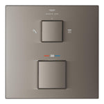Grohe Allure Brilliant Private Collection Ankastre Termostatik Banyo Bataryası (2 Yollu, Sıva Üstü Grubu), Fırçalı Sert Grafit - Ürün Görseli