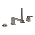 Grohe Eurocube Dört Delikli Ankastre Küvet Bataryası (Sıva Üstü Grubu), Fırçalı Sert Grafit - Ürün Görseli