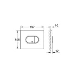 Grohe Arena Cosmopolitan Kumanda Paneli - Teknik Çizim