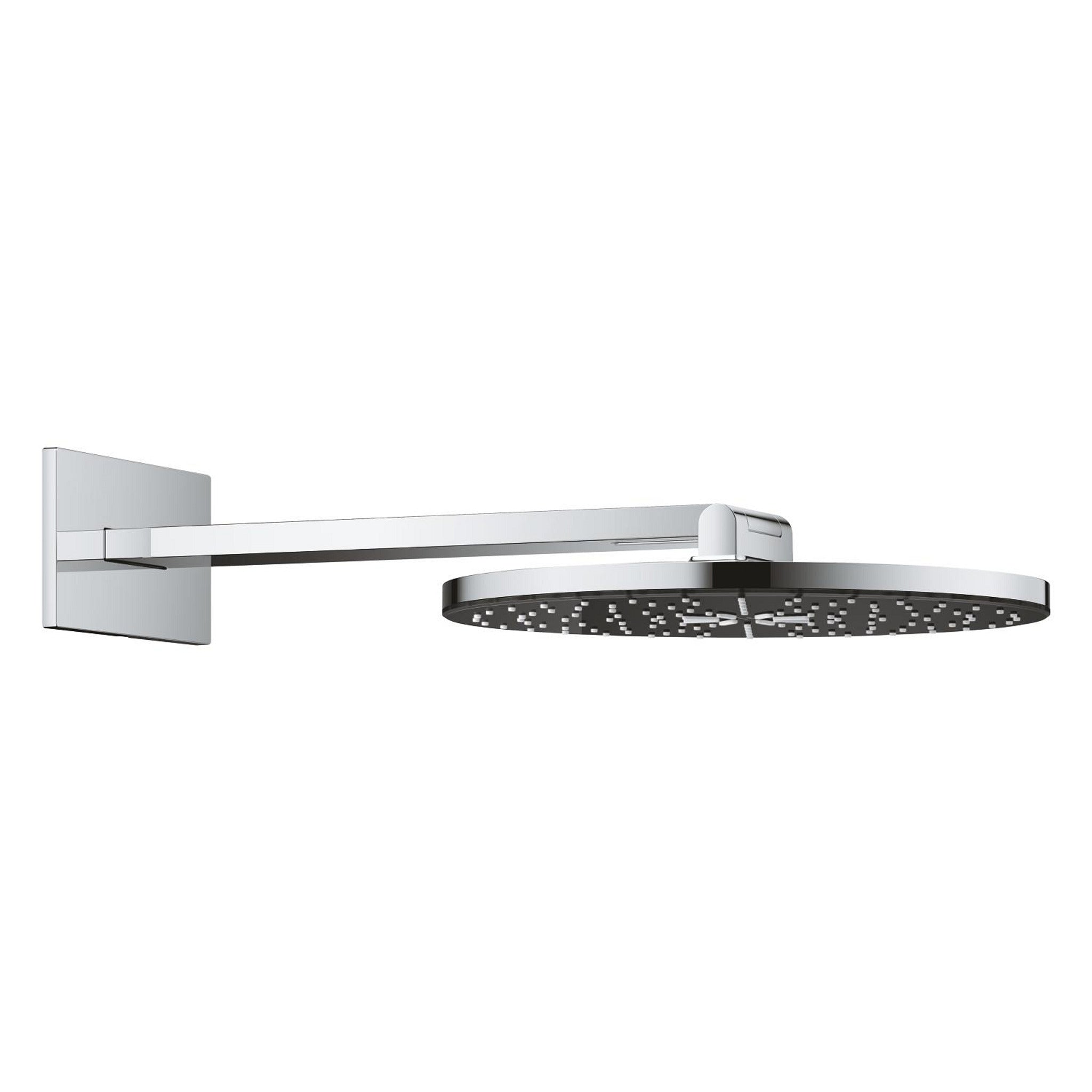 Grohe Rainshower Aqua Yuvarlak Tepe Duşu Seti, 36 cm, 2 Akışlı, Siyah-Krom - Ürün Görseli