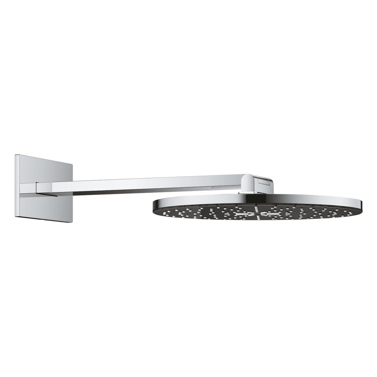 Grohe Rainshower Aqua Yuvarlak Tepe Duşu Seti, 36 cm, 2 Akışlı, Siyah-Krom - Ürün Görseli