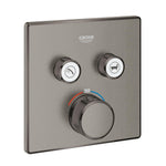 Grohe Grohtherm SmartControl Akış Kontrollü Ankastre Termostatik Banyo Bataryası (2 Yollu, Sıva Üstü Grubu), Fırçalı Sert Grafit - Ürün Görseli
