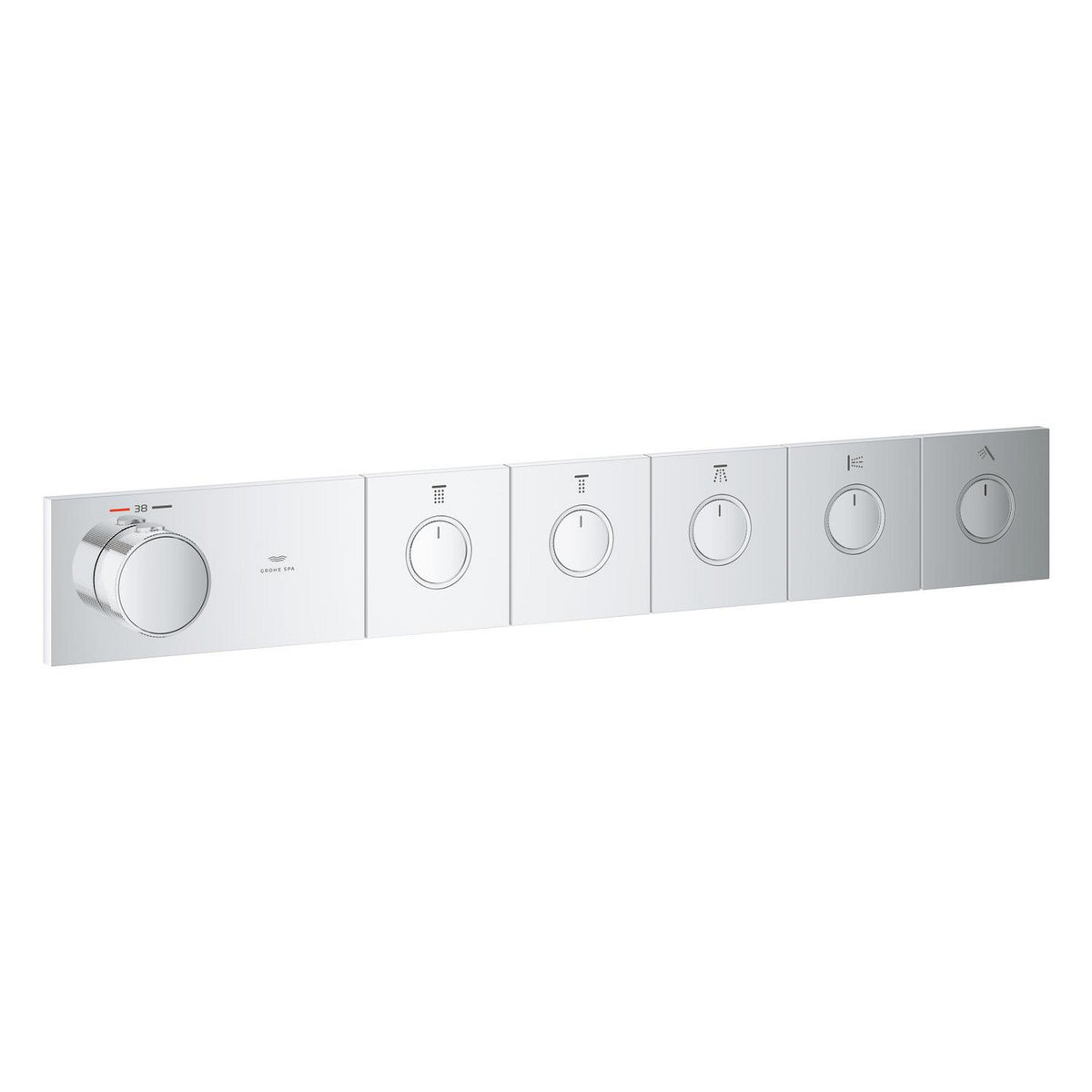 Grohe Grohtherm Aqua Tiles SmartControl Termostatik Ankastre Banyo Bataryası, 5 Çıkışlı (Sıva Üstü Grubu) - Ürün Görseli