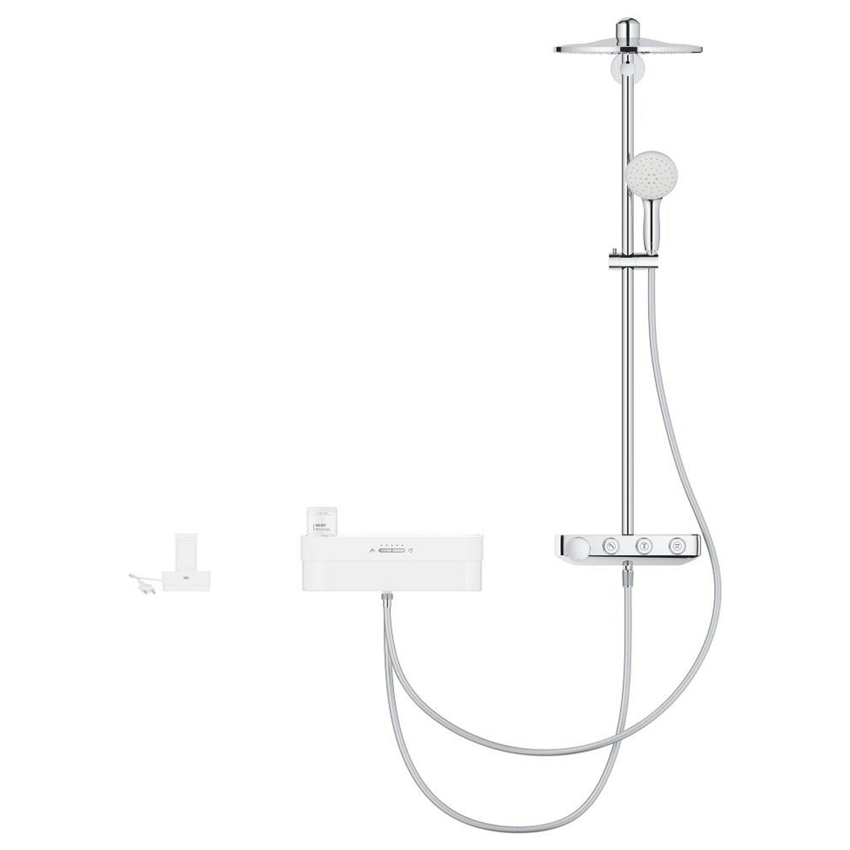 Grohe Euphoria Purefoam SmartControl 310 Duo Duş Sistemi, Duvara Monte, Termostatik/Elektronik Bataryalı Duş Kolonu (Su ve Sabun Püskürtmeli El Duşu) - Ürün Görseli