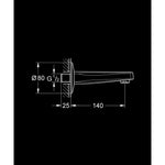 Grohe BauClassic Çıkış Ucu - Teknik Çizim