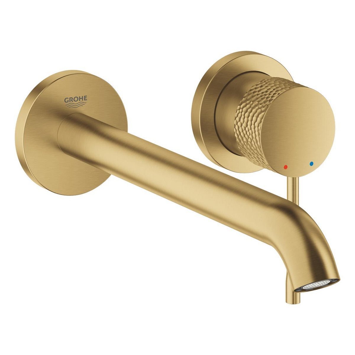 Grohe Essence Duvardan Ankastre Lavabo Bataryası L-Boyut (Sıva Üstü Grubu), İşlenmiş Fırçalı Altın - Ürün Görseli