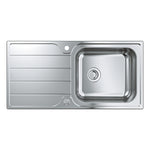 Grohe K500 Damlalıklı Tek Gözlü Eviye, Paslanmaz Çelik (Sağ-Sol Damlalıklı, 100x50 cm) - Ürün Görseli