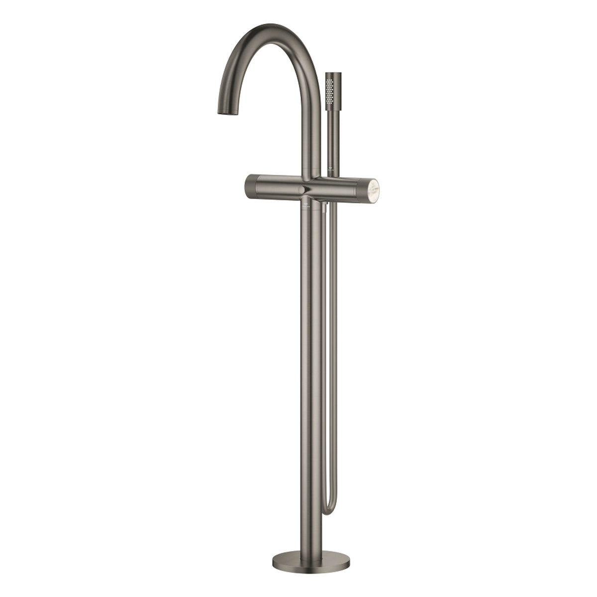 Grohe Atrio Private Collection Tek Yerden Küvet Bataryası (Sıva Üstü Grubu), Fırçalı Sert Grafit - Ürün Görseli