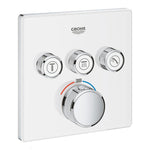 Grohe Grohtherm SmartControl Üç Valfli Akış Kontrollü, Ankastre Termostatik Duş Bataryası (Sıva Üstü Grubu), Ay Beyazı - Ürün Görseli