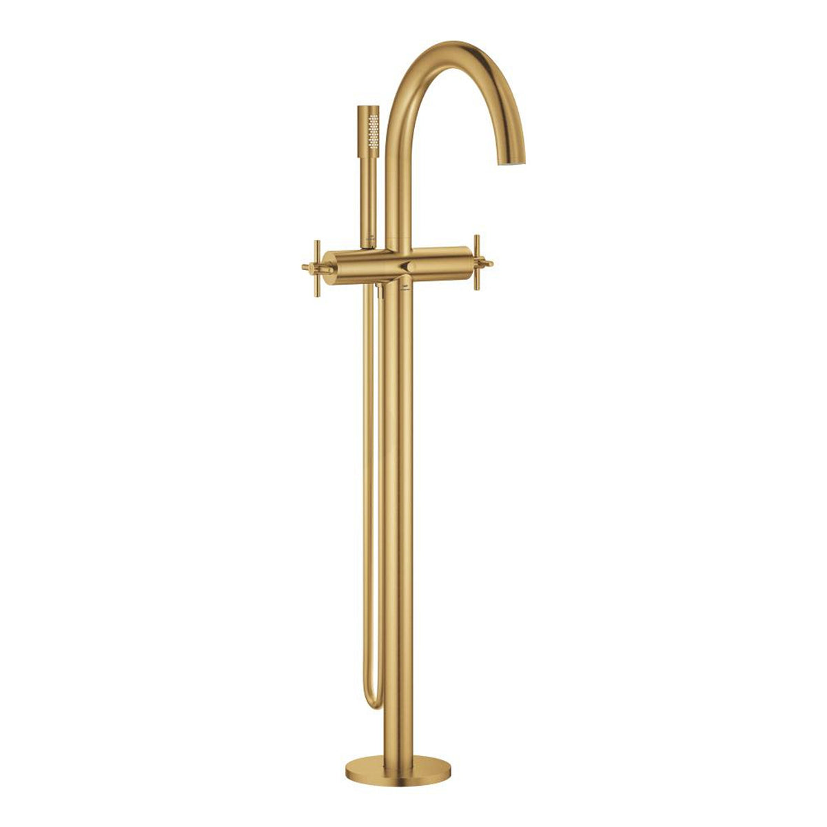 Grohe Atrio Yerden Küvet Bataryası (Sıva Üstü Grubu), Fırçalı Altın - Ürün Görseli