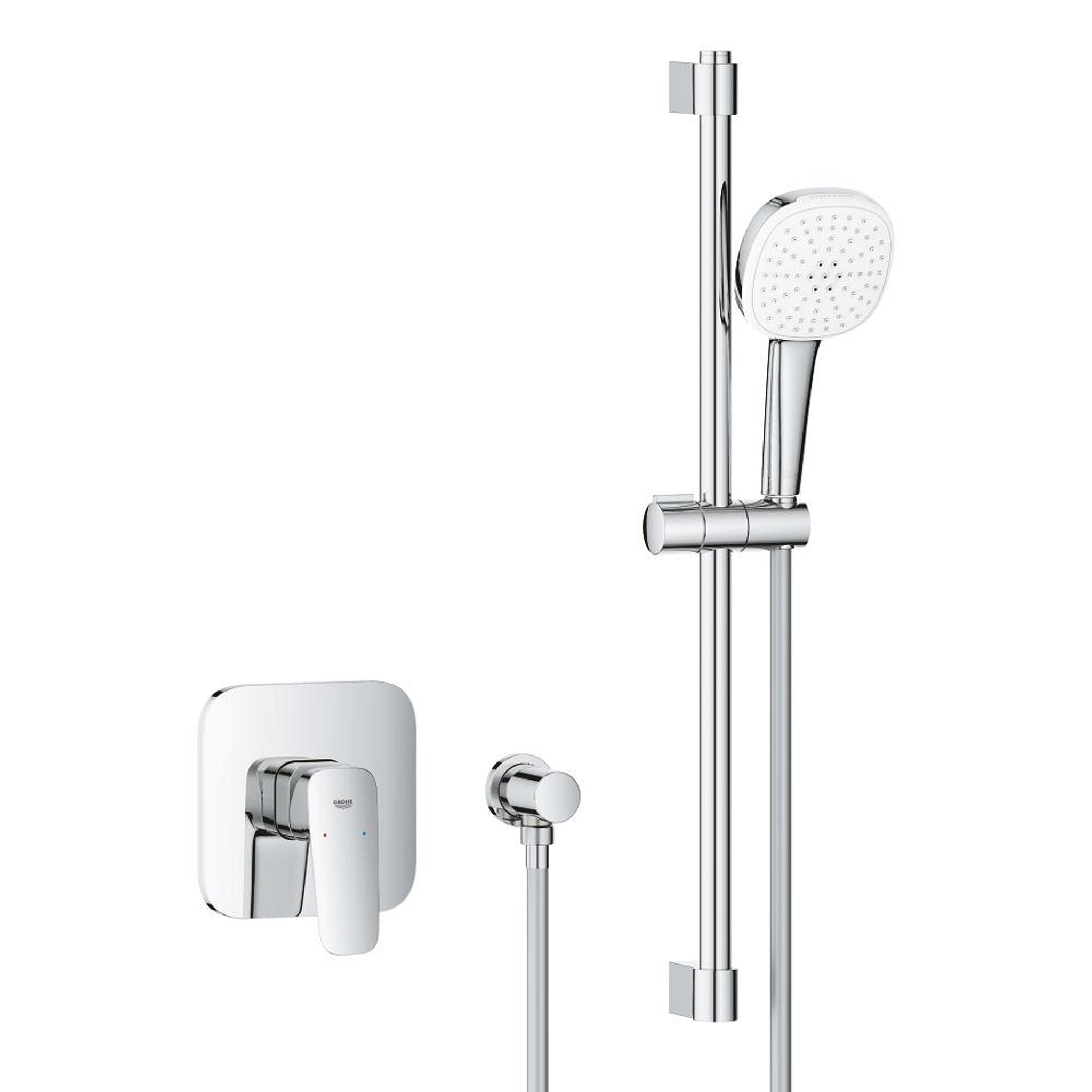 Grohe Cubeo Ankastre Duş Bataryası ve Sürgülü El Duşu Seti - Ürün Görseli
