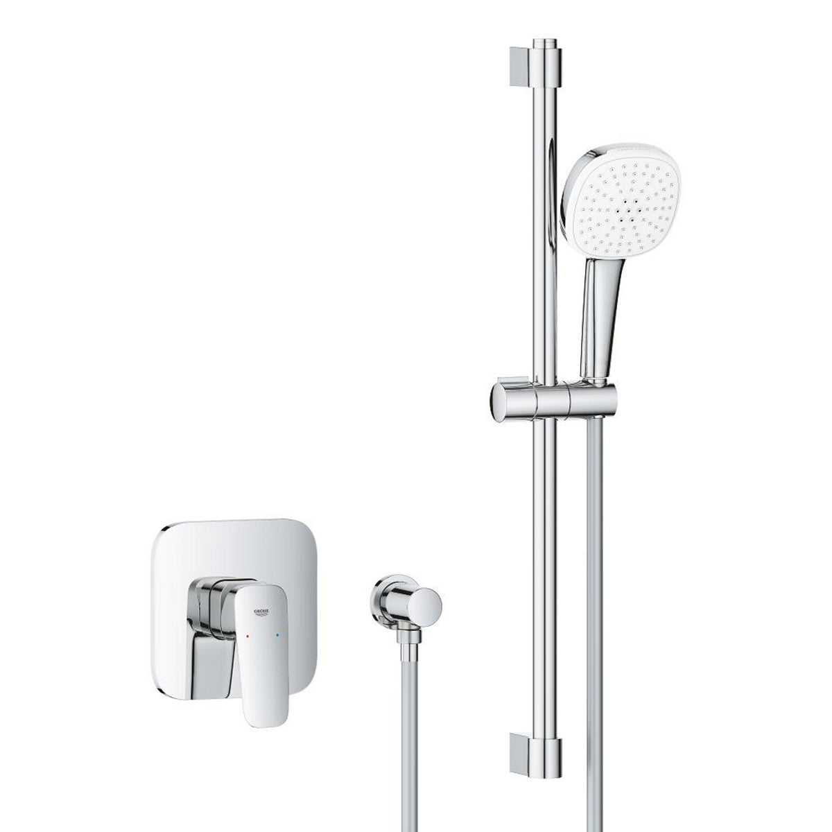 Grohe Cubeo Ankastre Duş Bataryası ve Sürgülü El Duşu Seti - Ürün Görseli