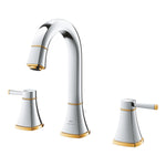 Grohe Grandera 3 Delikli Lavabo Bataryası, Sifon Kumandalı, Krom-Altın - Ürün Görseli
