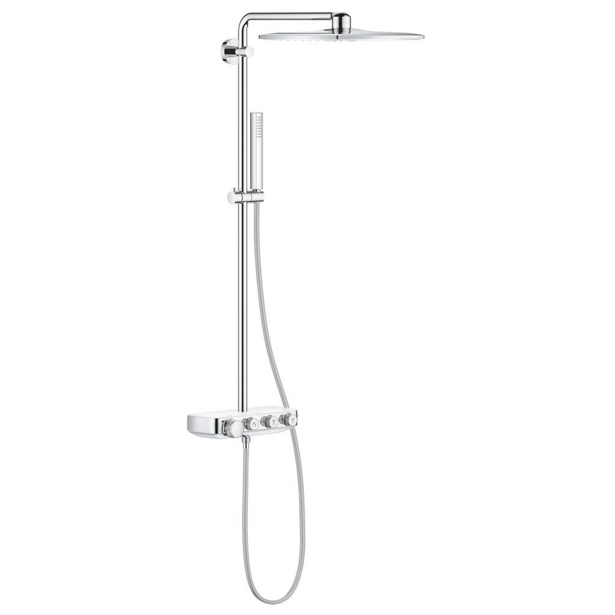 Grohe Euphoria SmartControl System 310 Cube Duo Duvara Monte Termostatik Bataryalı Duş Sistemi, Ay Beyazı - Ürün Görseli