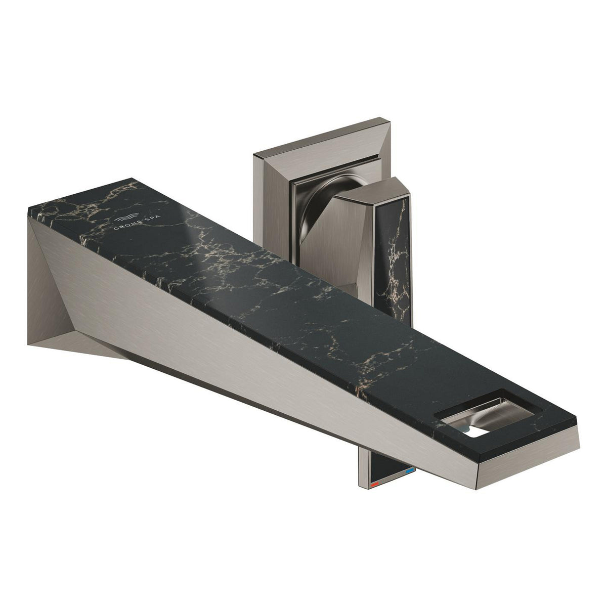 Grohe Allure Brilliant Private Collection 2 Delikli Duvardan Ankastre Lavabo Bataryası M-Boy (Sıva Üstü Grubu), Fırçalı Sert Grafit - Ürün Görseli