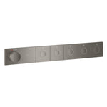 Grohe Grohtherm Aqua Tiles SmartControl Termostatik Ankastre Banyo Bataryası, 5 Çıkışlı, Fırçalı Sert Grafit (Sıva Üstü Grubu) - Ürün Görseli