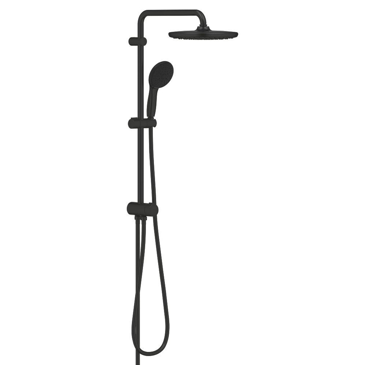 Grohe Tempesta System 250 Duvara Monte Duş Sistemi, Yön Değiştiricili, Mat Siyah - Ürün Görseli