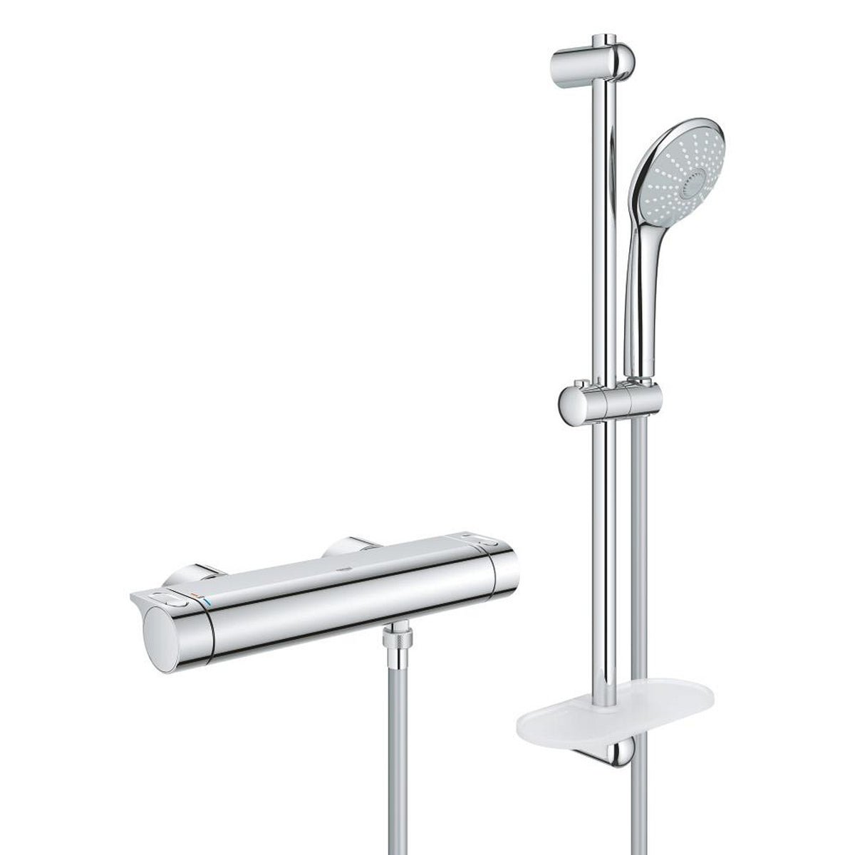 Grohe Grohtherm 2000 Termostatik Duş Bataryası ve Sürgülü Duş Takımı - Ürün Görseli