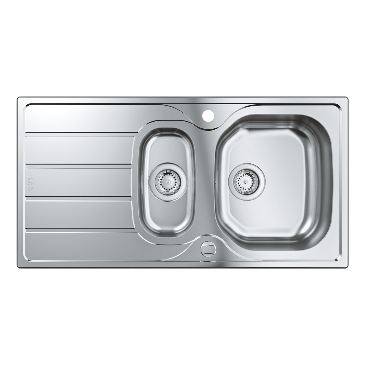 Grohe K200 Damlalıklı 1,5 Gözlü Eviye, Paslanmaz Çelik (96,5x50 cm) - Ürün Görseli