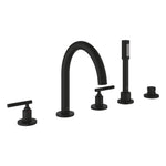 Grohe Atrio Private Collection 5 Delikli Ankastre Küvet Bataryası (Sıva Üstü Grubu), Hayalet Siyah - Ürün Görseli