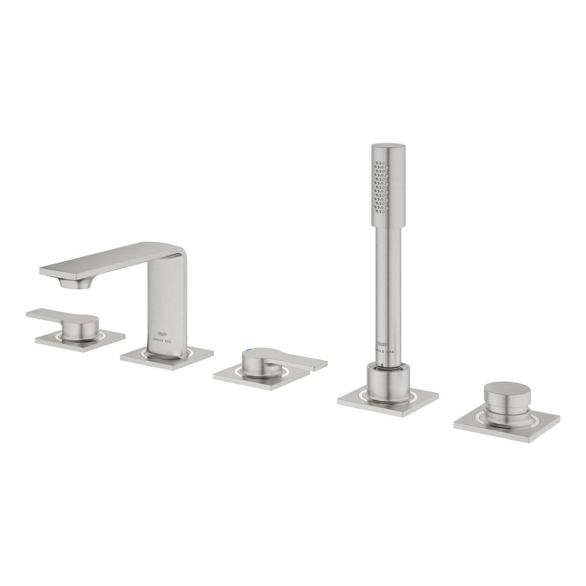 Grohe Allure 5 Delikli Ankastre Küvet Bataryası, Paslanmaz Çelik - Ürün Görseli