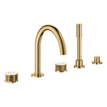 Grohe Atrio Private Collection 5 Delikli Ankastre Küvet Bataryası (Sıva Üstü Grubu), Altın - Ürün Görseli