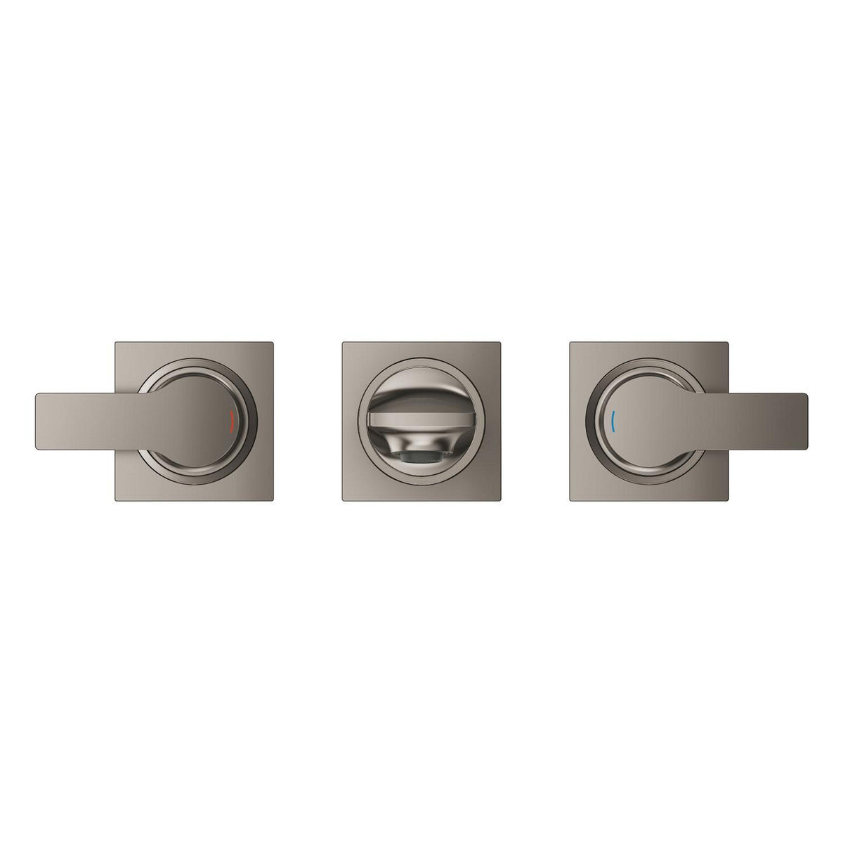 Grohe Allure 3 Delikli Ankastre Lavabo Bataryası (Sıva Üstü Grubu), Saten Grafit - Ürün Görseli