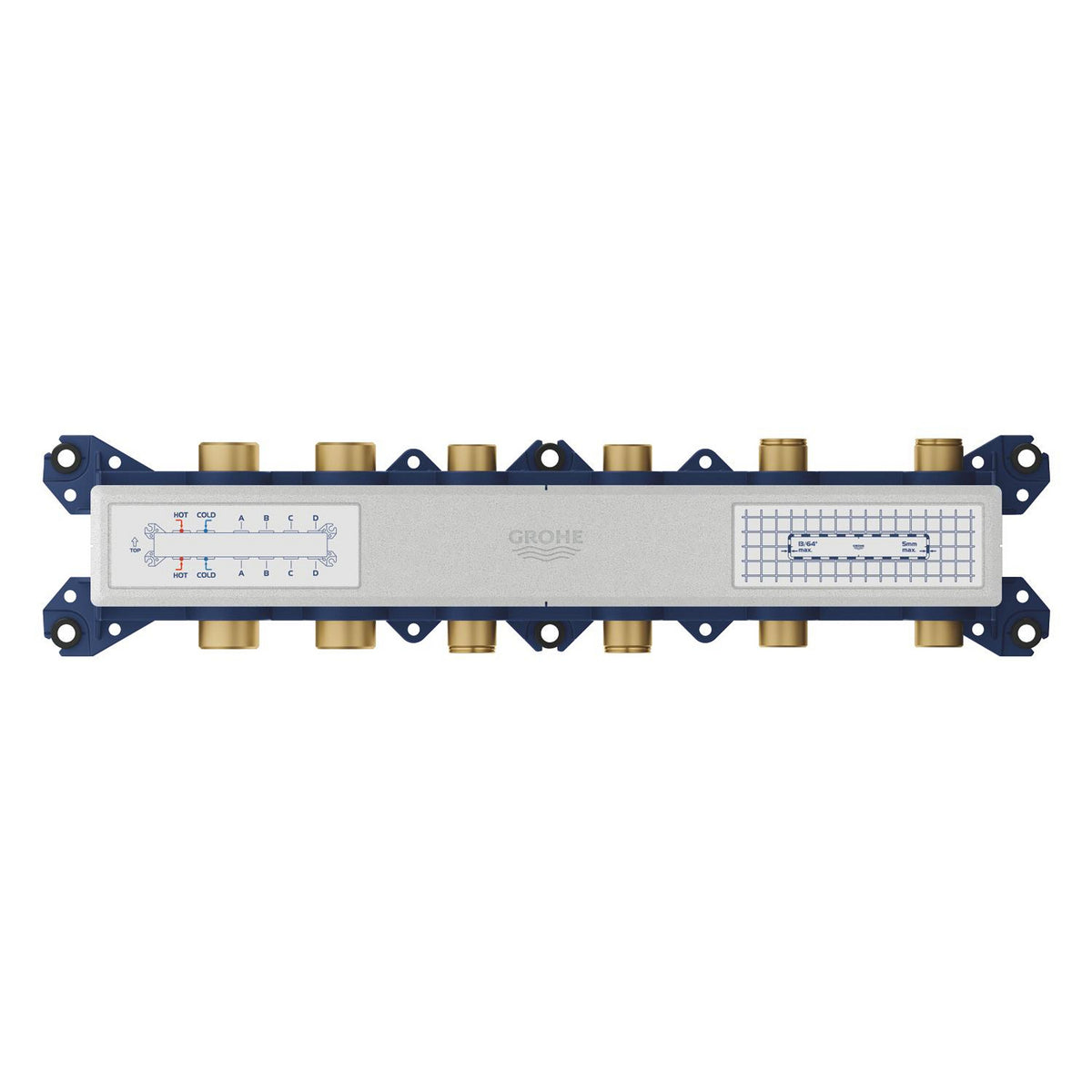 Grohe Grohtherm Aqua Tiles SmartControl Termostatik Ankastre Banyo Bataryası, 4 Çıkışlı (Sıva Altı Grubu) - Ürün Görseli