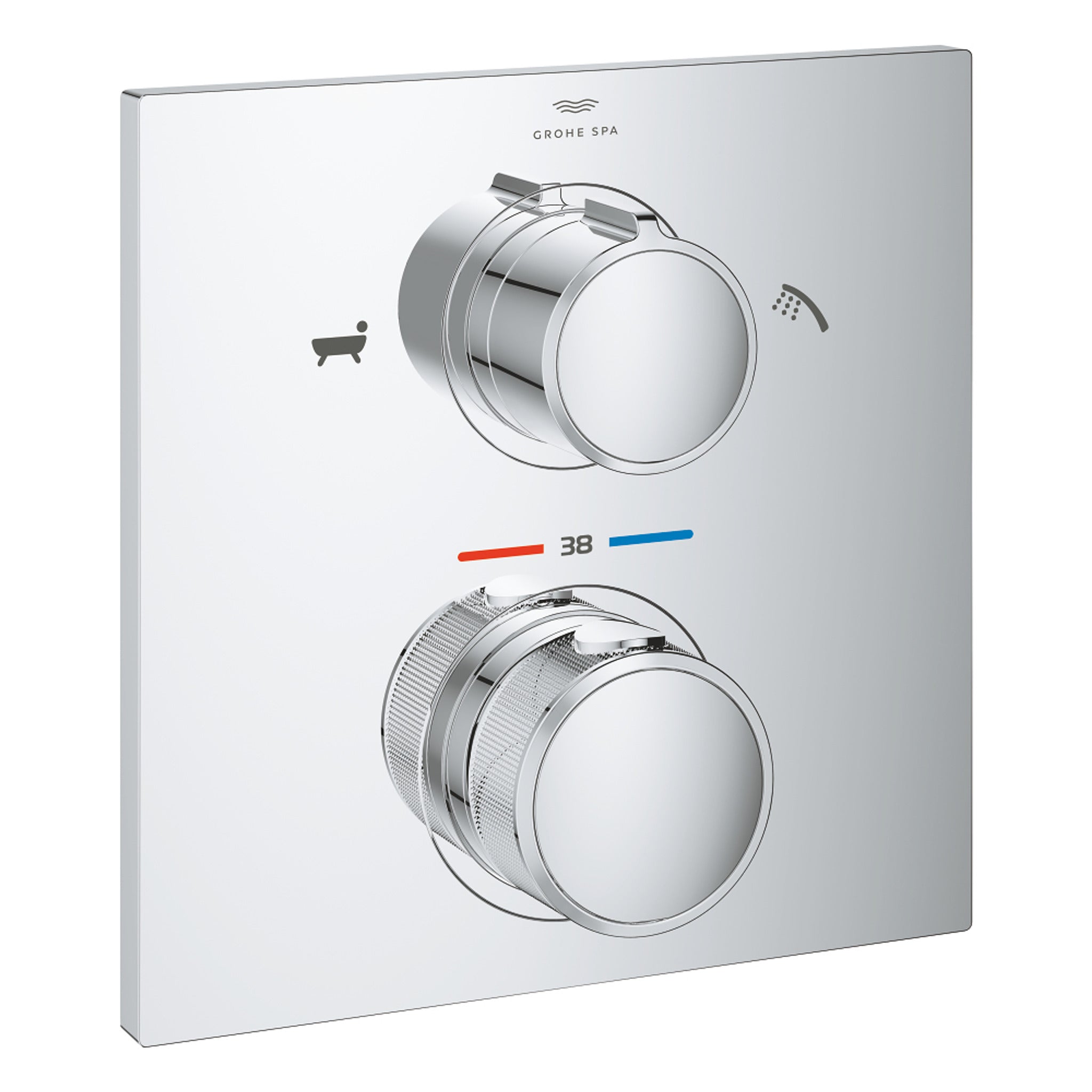 Grohe Allure Termostatik Ankastre Banyo ve Duş Bataryası (Sıva Üstü Grubu), 2 Yollu - Ürün Görseli