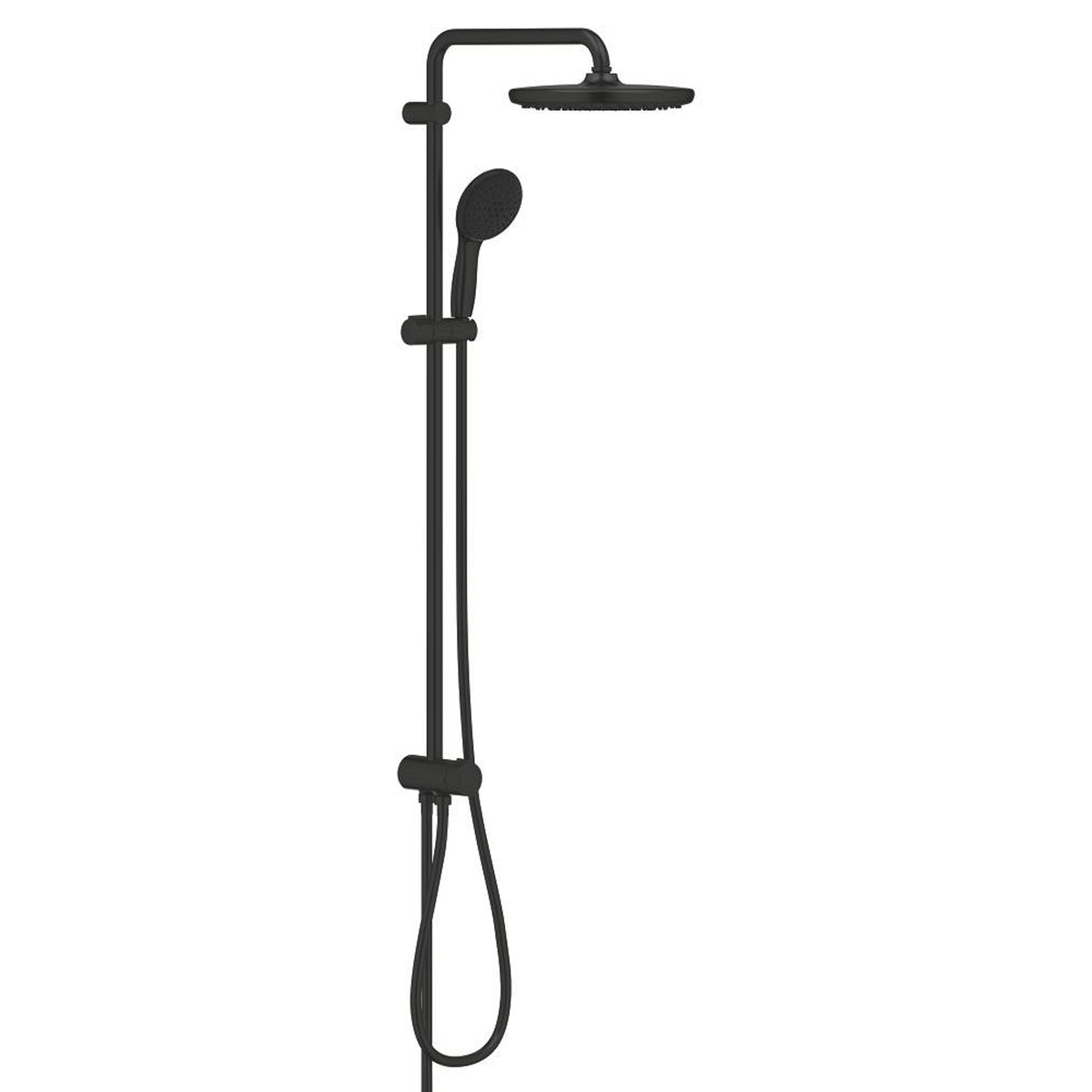 Grohe Tempesta System 250 Duvara Monte Duş Sistemi, Yön Değiştiricili, Mat Siyah - Ürün Görseli