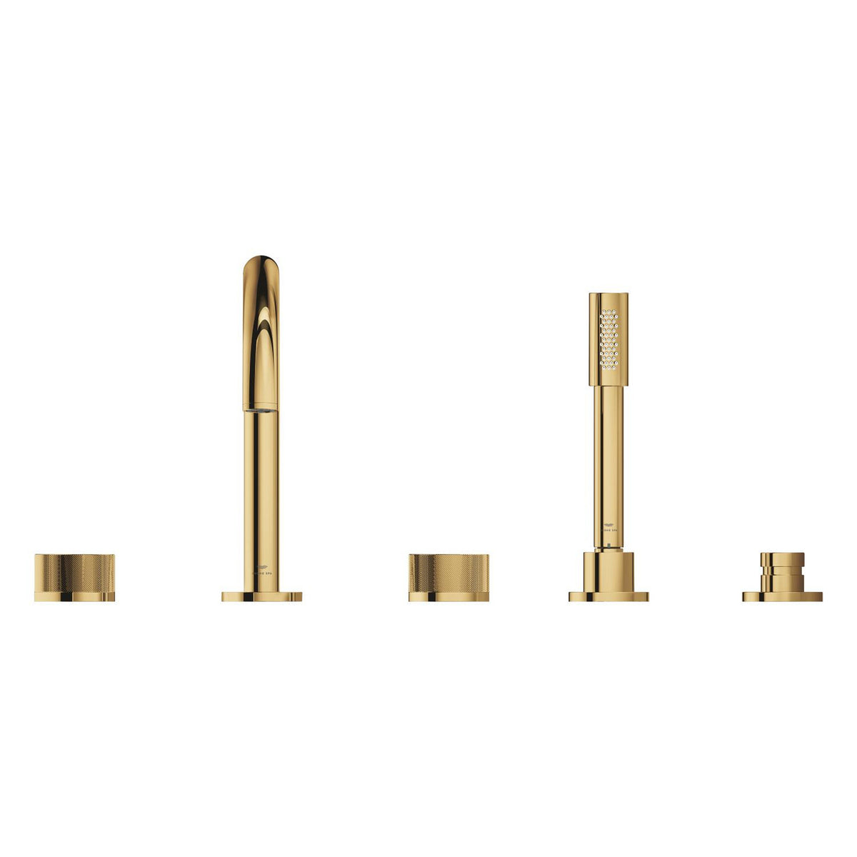Grohe Atrio Private Collection 5 Delikli Ankastre Küvet Bataryası (Sıva Üstü Grubu), Altın - Ürün Görseli