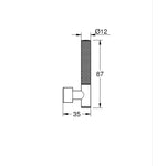 Grohe Atrio Private Collection Duvardan Ankastre Lavabo Bataryası İçin Kulp, Fırçalı Bakır - Teknik Çizim