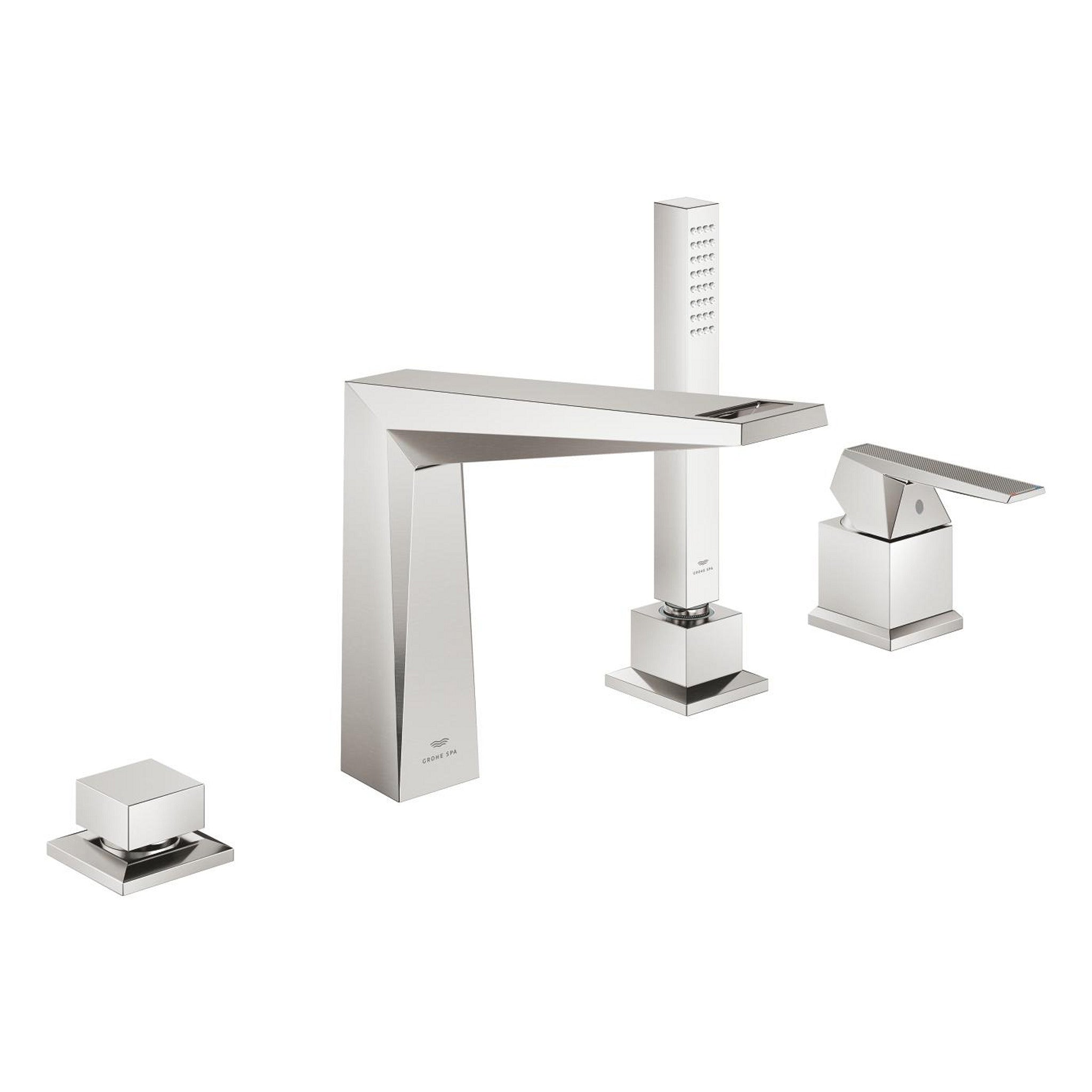 Grohe Allure Brilliant Private Collection 4 Delikli Küvet Bataryası (Sıva Üstü Grubu), Paslanmaz Çelik - Ürün Görseli