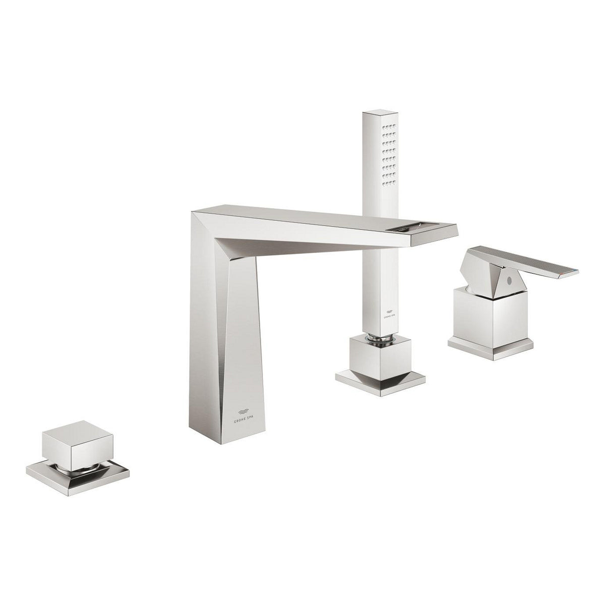 Grohe Allure Brilliant Private Collection 4 Delikli Küvet Bataryası (Sıva Üstü Grubu), Paslanmaz Çelik - Ürün Görseli
