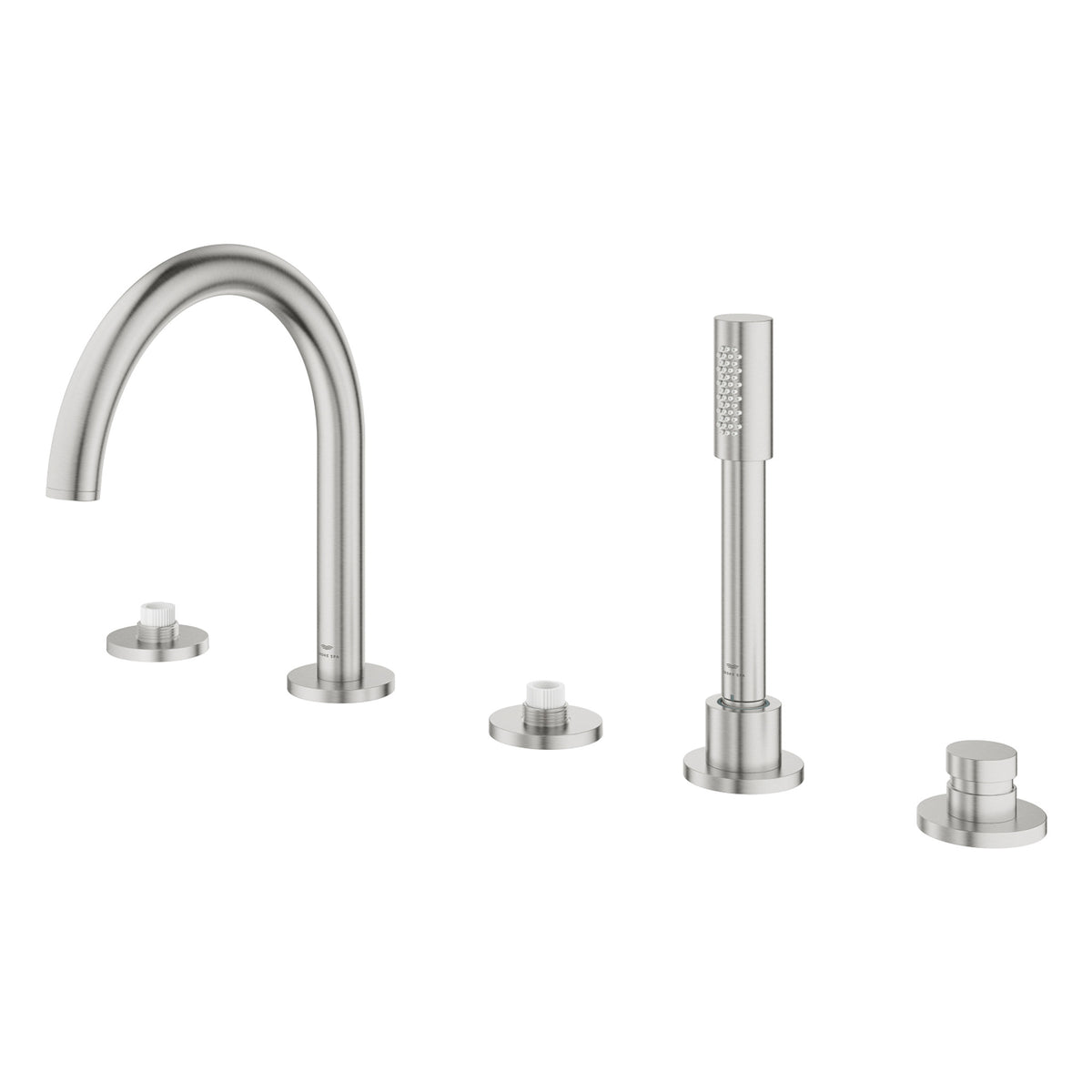 Grohe Atrio Private Collection 5 Delikli Ankastre Küvet Bataryası (Sıva Üstü Grubu), Paslanmaz Çelik - Ürün Görseli