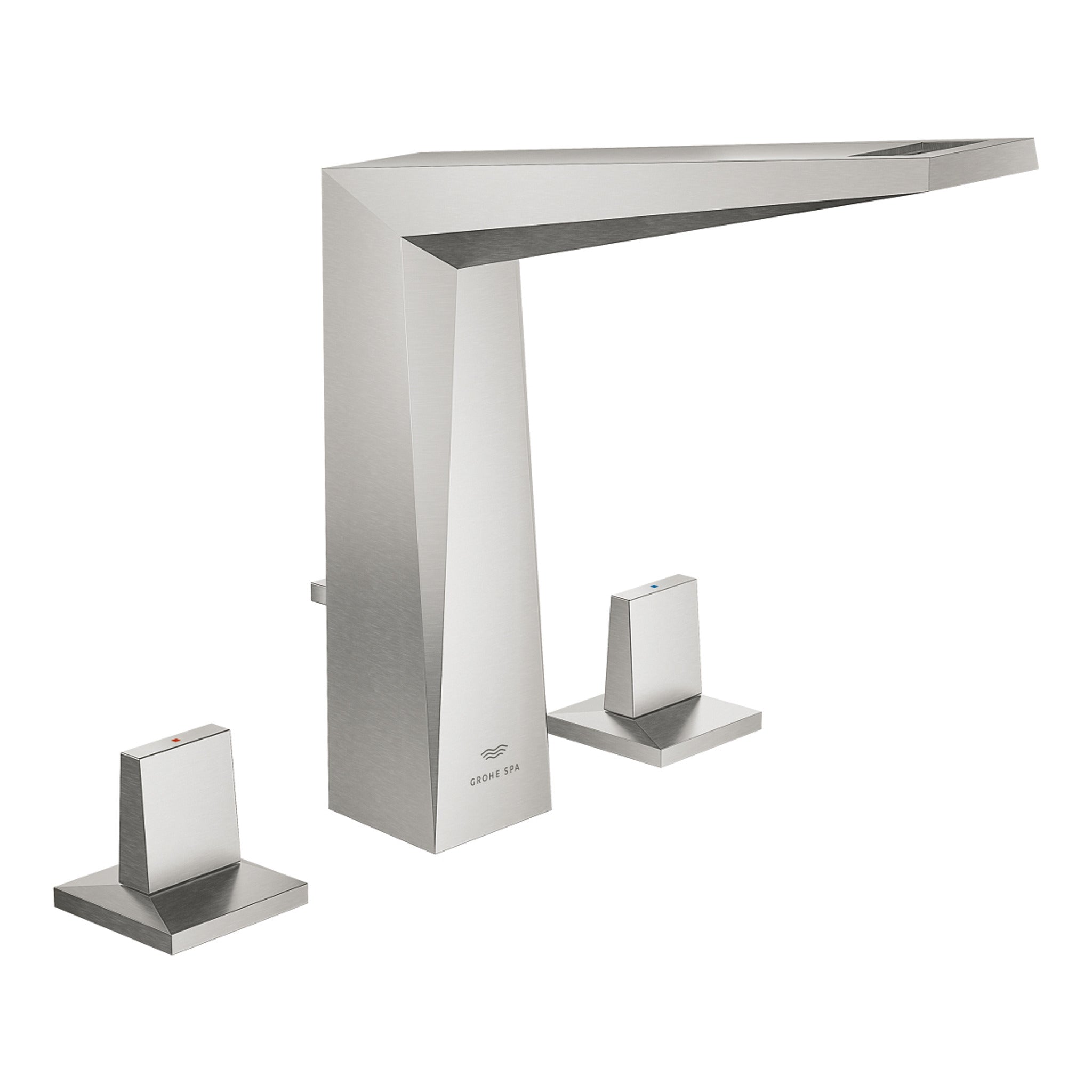 Grohe Allure Brilliant L-Boy, 3 Delikli Lavabodan Ankastre Lavabo Bataryası, Sifon Kumandalı, Paslanmaz Çelik - Ürün Görseli