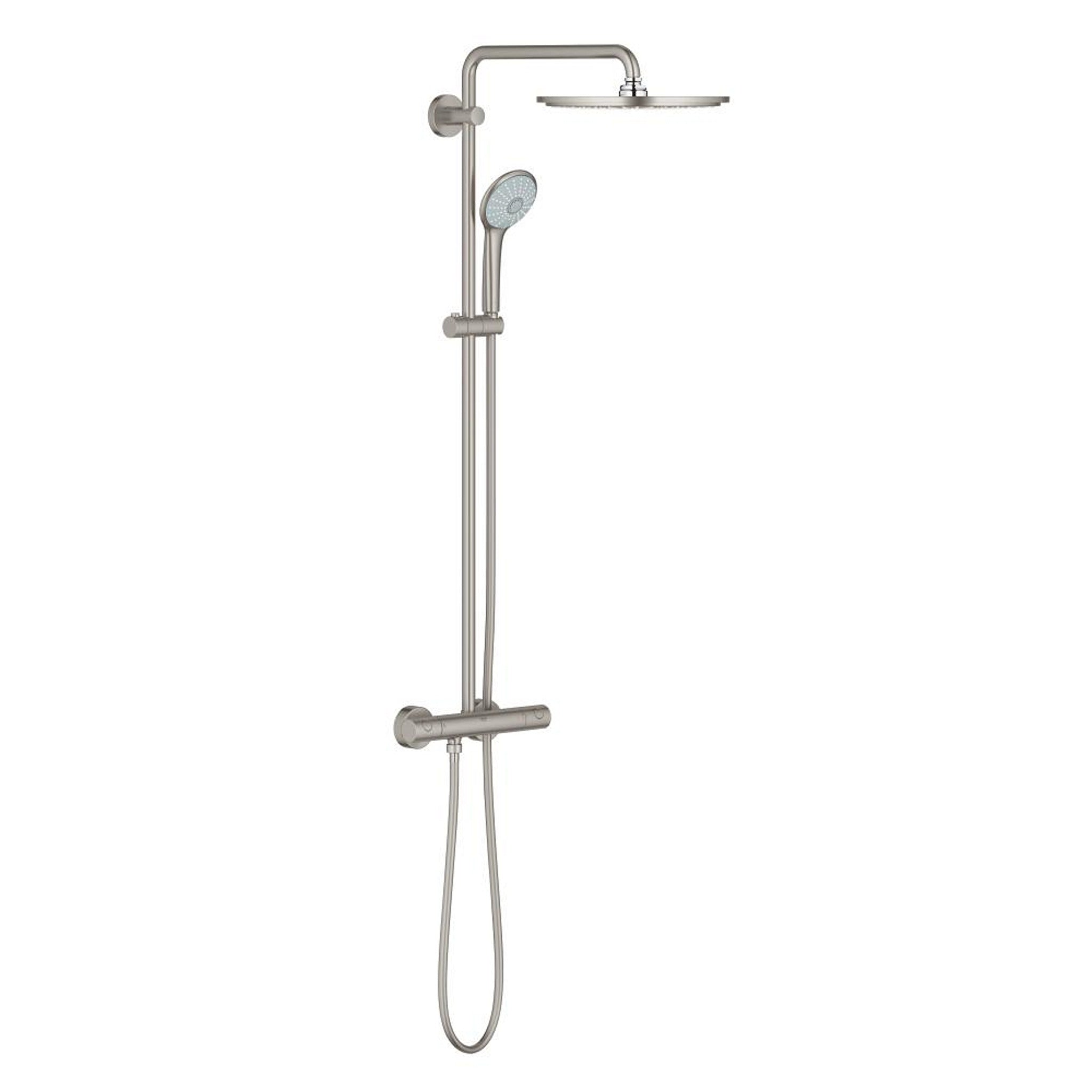 Grohe Euphoria System 310 Duvara Monte Termostatik Bataryalı Duş Kolonu, Paslanmaz Çelik - Ürün Görseli