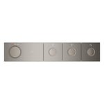 Grohe Grohtherm Aqua Tiles SmartControl Termostatik Ankastre Banyo Bataryası, 3 Çıkışlı, Fırçalı Sert Grafit (Sıva Üstü Grubu) - Ürün Görseli